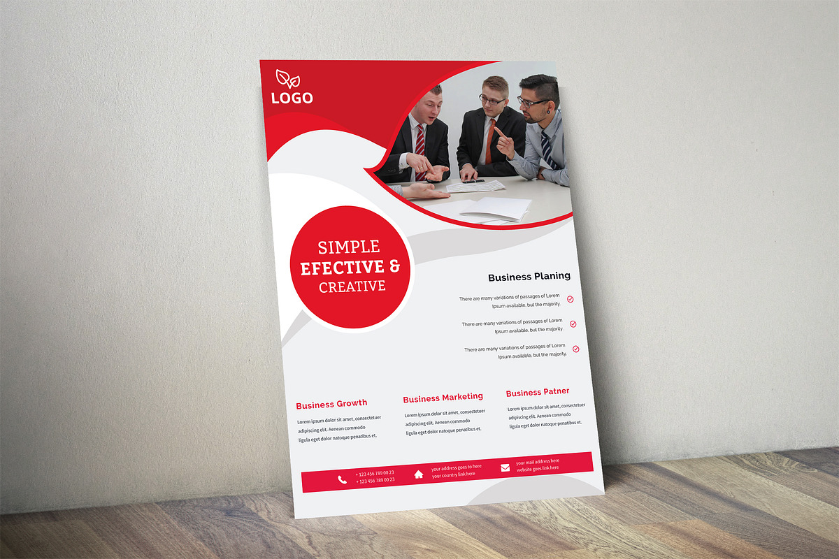 Creative Business Flyer Template, a Flyer Template by UI_Expert (Photo 3 of 3)