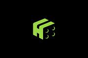 H logo negative space Dice rolls, a Branding & Logo Template by Piro Concept (Thumbnail 1 of 4)