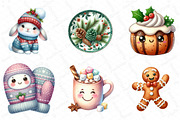 Cute Christmas Clipart, Png, an Illustration by DreamPrint404 (Thumbnail 4 of 4)