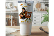 Funny Football Fan drinking Shirt, an Object Illustration by Willow Paige Farms (Thumbnail 3 of 5)