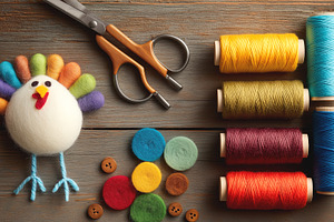 Felt Craft: DIY Turkey, a Holiday Photo by Ocean Digital Art