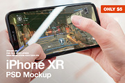 iPhone XR PSD Mockup landscape, an iPhone Mockup by StartMockups.com (Thumbnail 2 of 2)