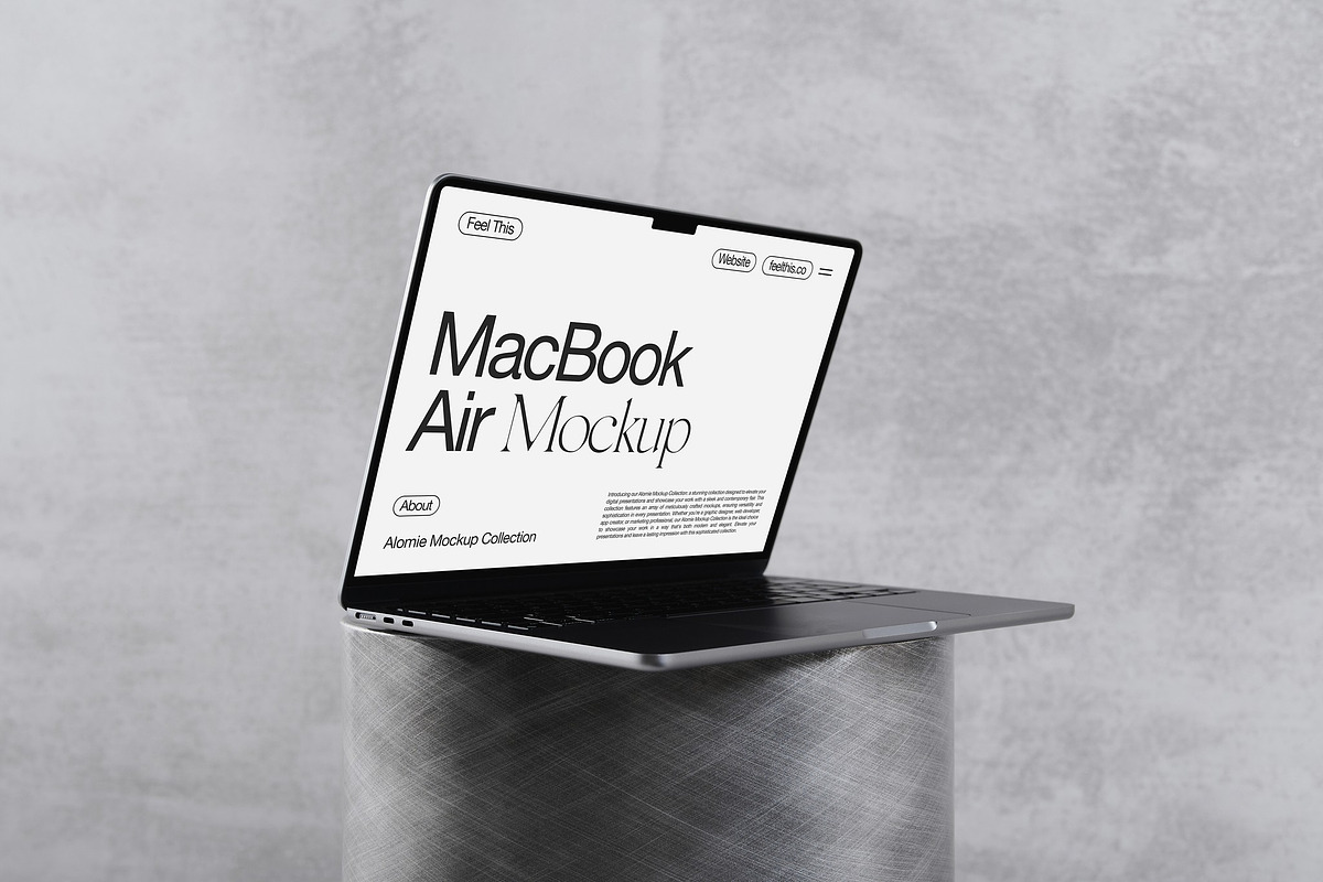 MacBook Air Mockup PSD, a Mac Mockup by Feel This (Photo 1 of 2)