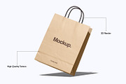 Kraft Paper Shopping Bag Mockup, a Packaging Mockup by Ram Studio LLC (Thumbnail 12 of 16)