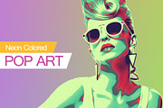 Neon Colored POP ART, an Action Add-On by PSD Action (Thumbnail 2 of 5)
