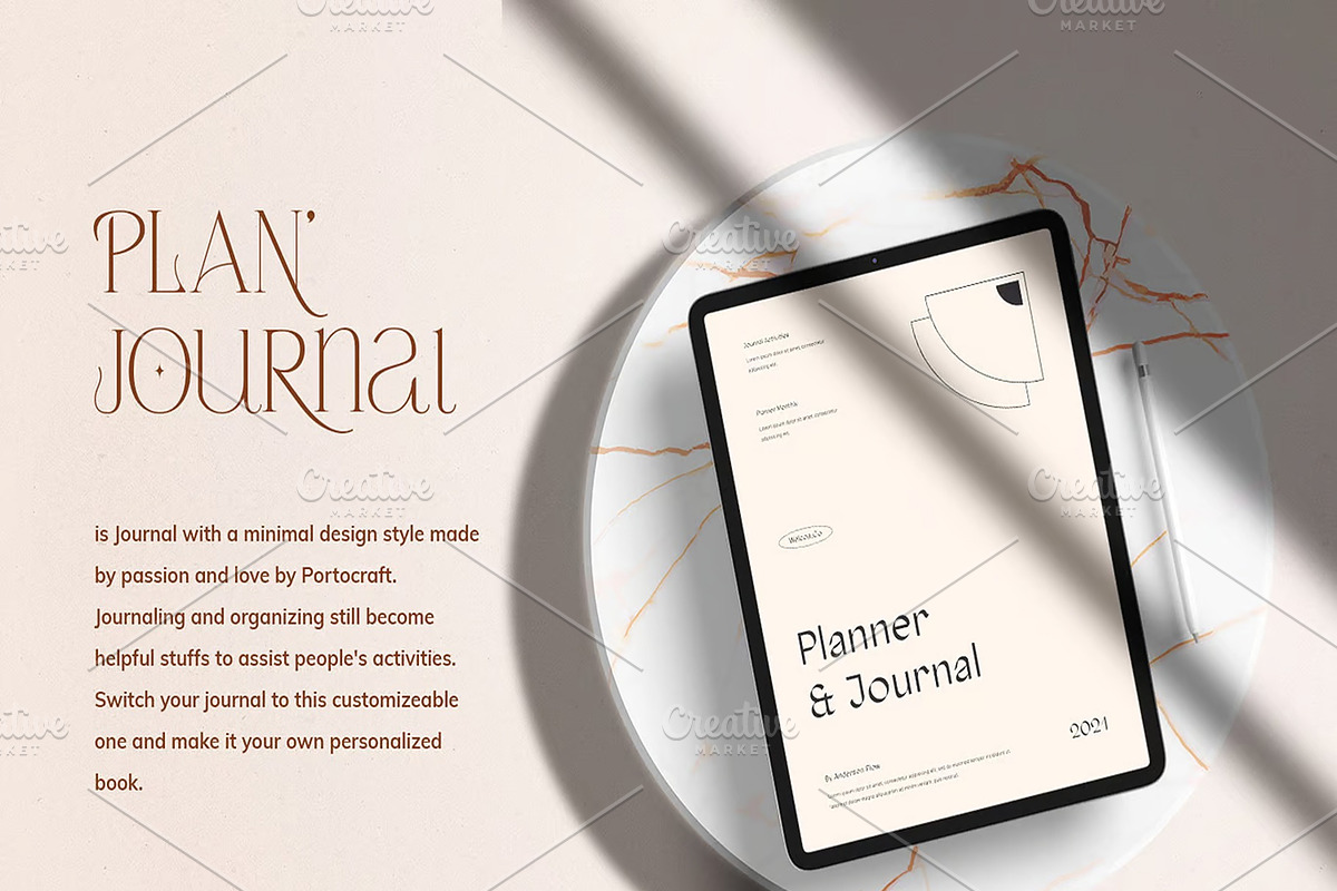 Aesthetic Planner & Journal Full, a Magazine Template by Dimas Rizki Pratama (Photo 2 of 6)