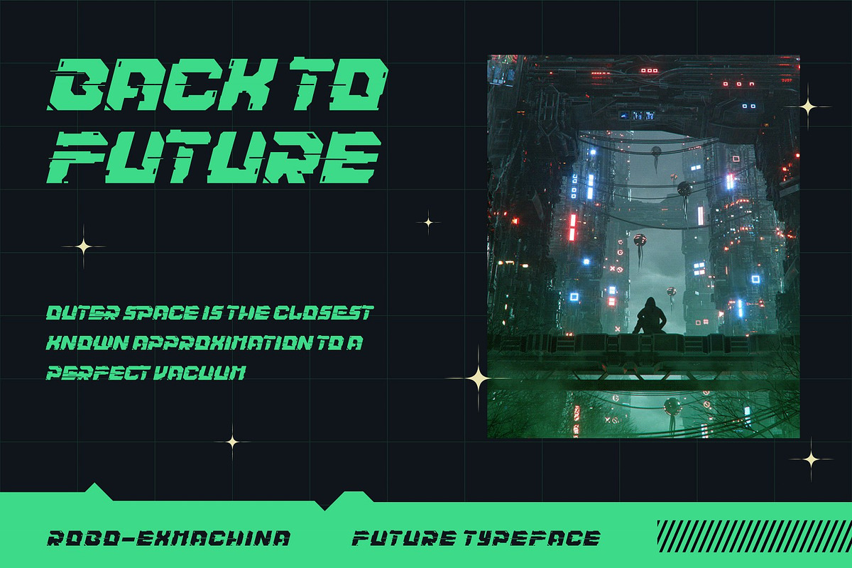 Cybergrose - Cyberpunk Display Font, a Sans Serif Font by Annora Studio (Photo 3 of 17)
