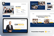 Company Profile Google Slide, a Presentation Template by SquidPixey (Thumbnail 1 of 6)