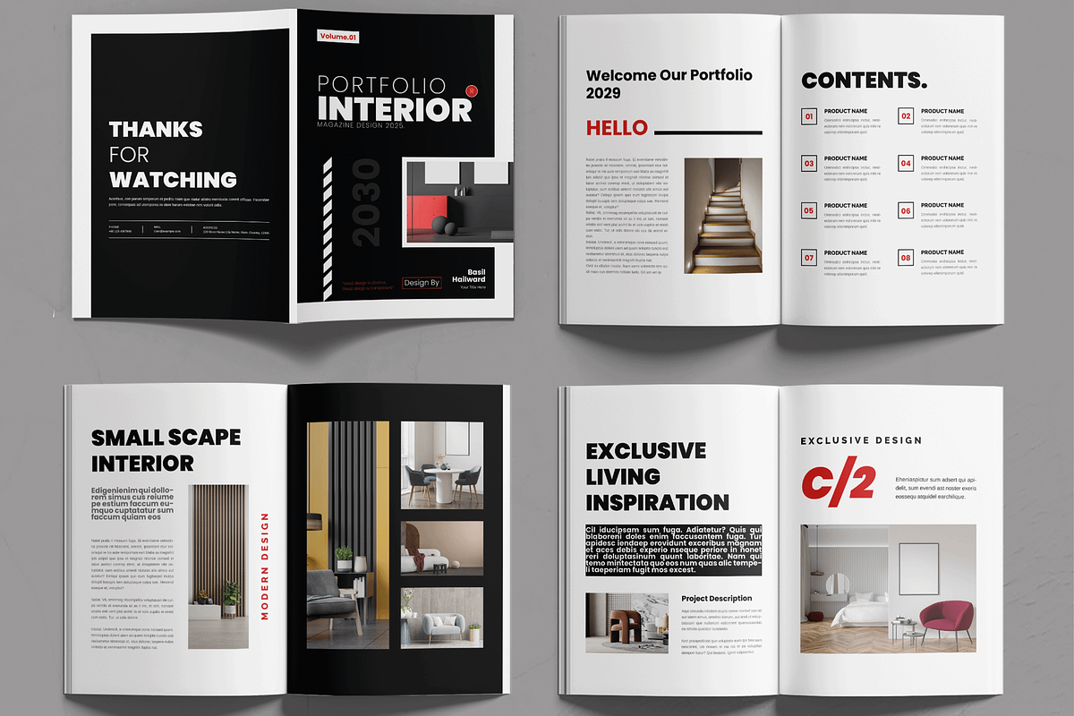 Interior Design Brochure Portfolio, a Brochure Template by MightyDesign (Photo 2 of 6)