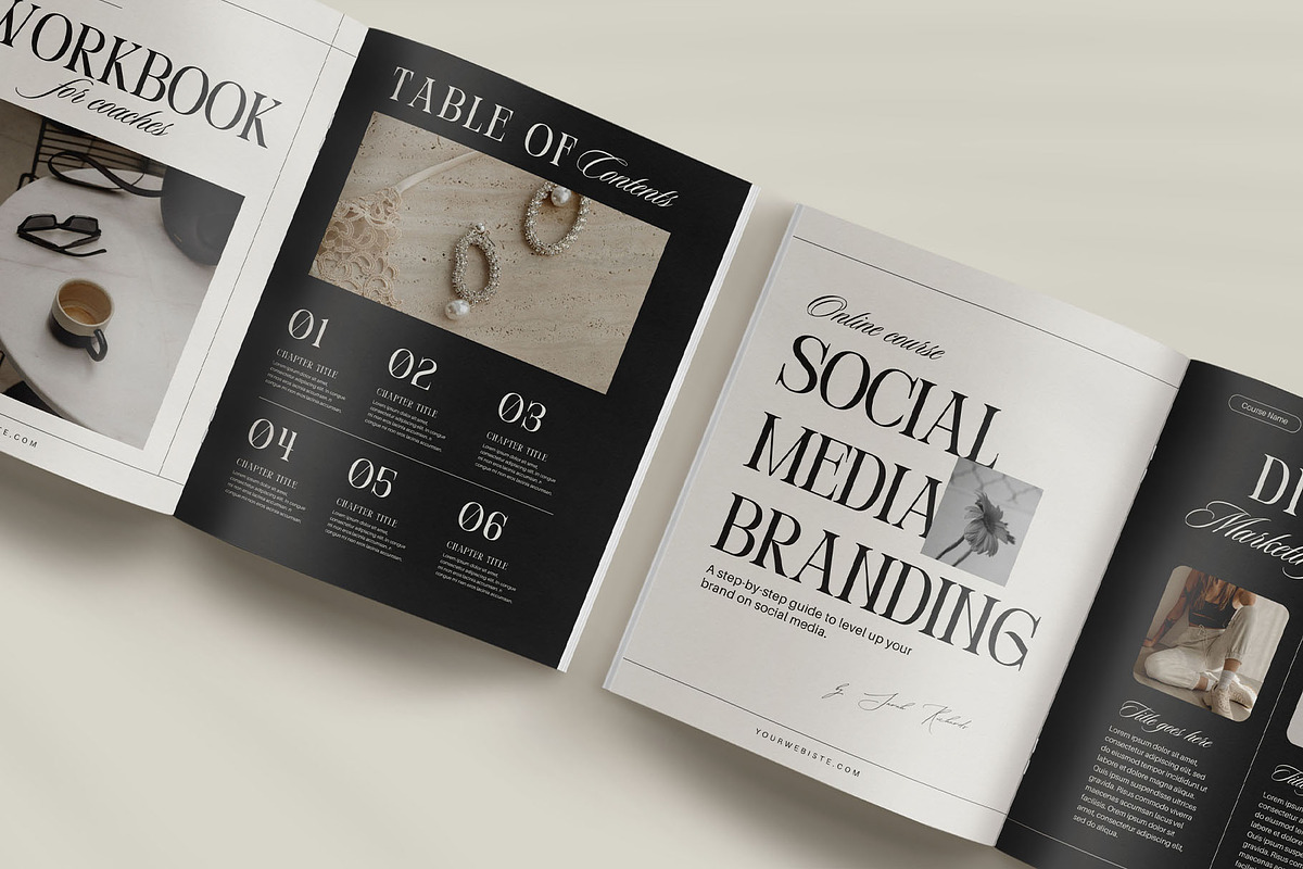 Ravenna Workbook Canva Template, a Marketing Template by Amaré Creative (Photo 4 of 9)