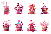 Valentine Cupcake PNG Clipart, an Illustration by KennedyStudio (Thumbnail 2 of 5)