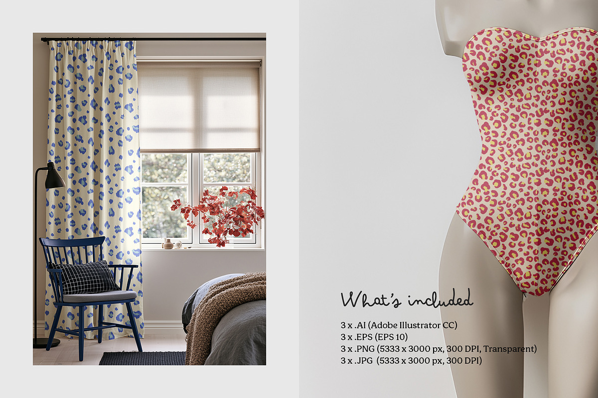 Pop leopard seamless pattern set, a Pattern Graphic by Momosama Studio (Photo 5 of 5)