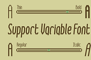 Tally Pixel - Retro Variable Font, a Sans Serif Font by Attype (Thumbnail 2 of 9)