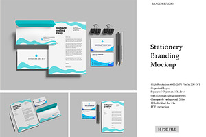 Stationery Branding Mockup, a Product Mockup by Bangdastudio