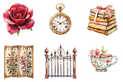 Watercolor Boudoir Clipart, an Illustration by Designking (Thumbnail 4 of 5)