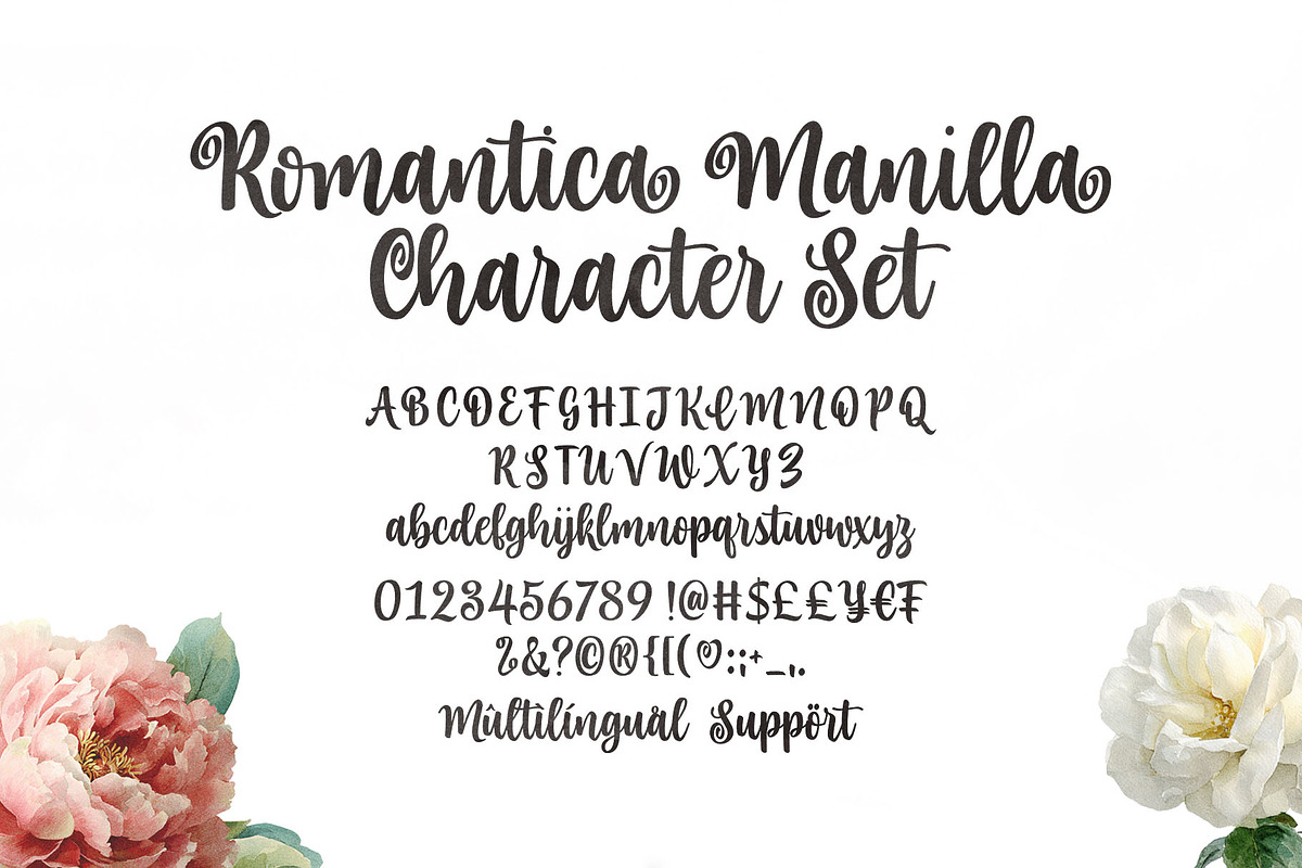 Romantica Manilla – A Handcrafted Sc, a Script Font by Four Lines Std. (Photo 8 of 11)