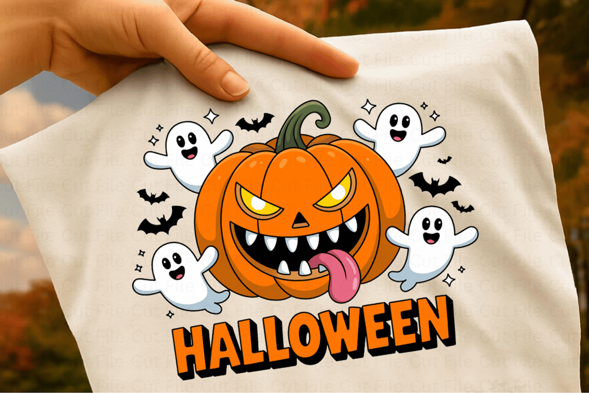 Spooky Season Pumpkin Ghost PNG Bund, a Graphic by Cut File (Photo 2 of 4)