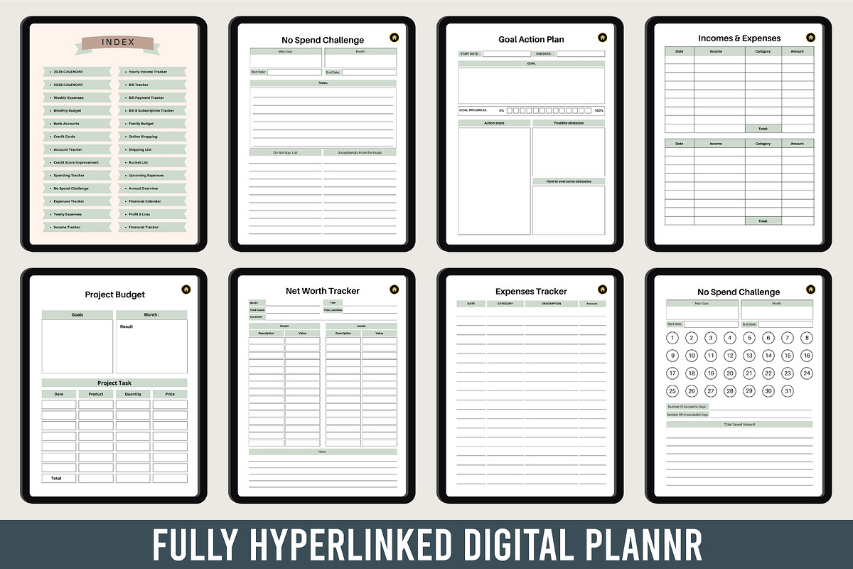 Digital 2025-2026 Budget Planner, a Print Template by Designmela01 (Photo 2 of 6)