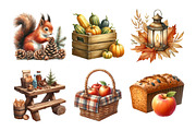 Autumn Cottagecore Clipart, an Illustration by Daily.Designs (Thumbnail 3 of 5)