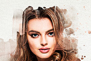 Watercolor Effect PSD Photo Template, an Action Add-On by DigitalsDesigns (Thumbnail 2 of 3)