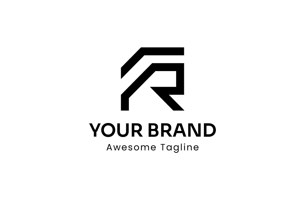 LETTER R ABSTRACT LOGO-CONSTRUCTIONS, a Templates & Theme by Dorst Branding (Photo 2 of 3)