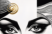 “Graphic Goddess Portraits” bundle, an Illustration by ETARA by Mea Hau (Thumbnail 3 of 6)