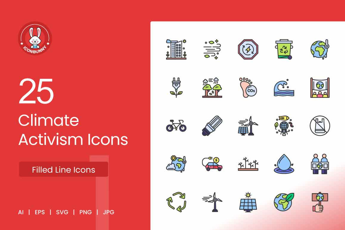 25 Climate Activism Icons, an Icon by IconBunny