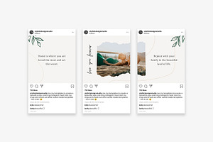 Canva Instagram Feed Template - Kate