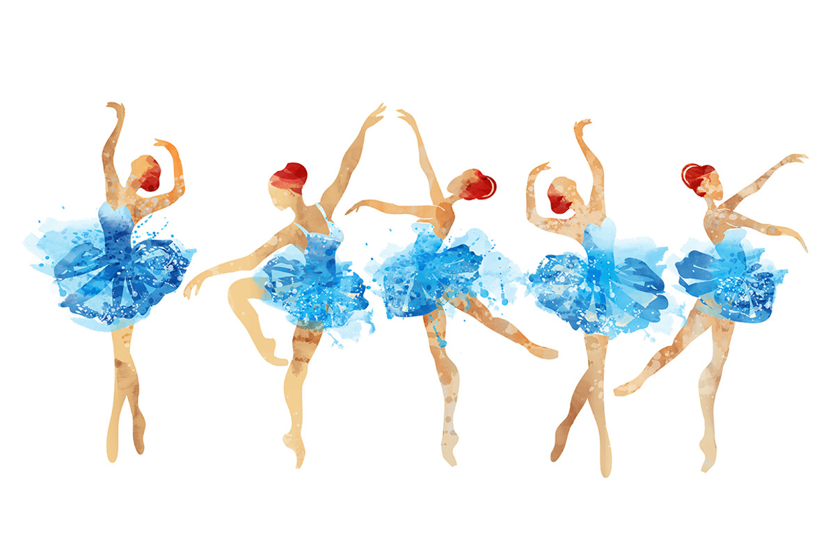Blue ballet.watercolor, a Graphic by art_mouse (Photo 6 of 9)