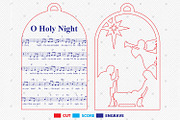 Christmas Song Ornament Svg, an Object Graphic by Lasercutiny (Thumbnail 2 of 2)