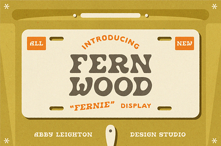 FERNWOOD FERNIE DISPLAY, a Serif Font by Abby Leighton Studio