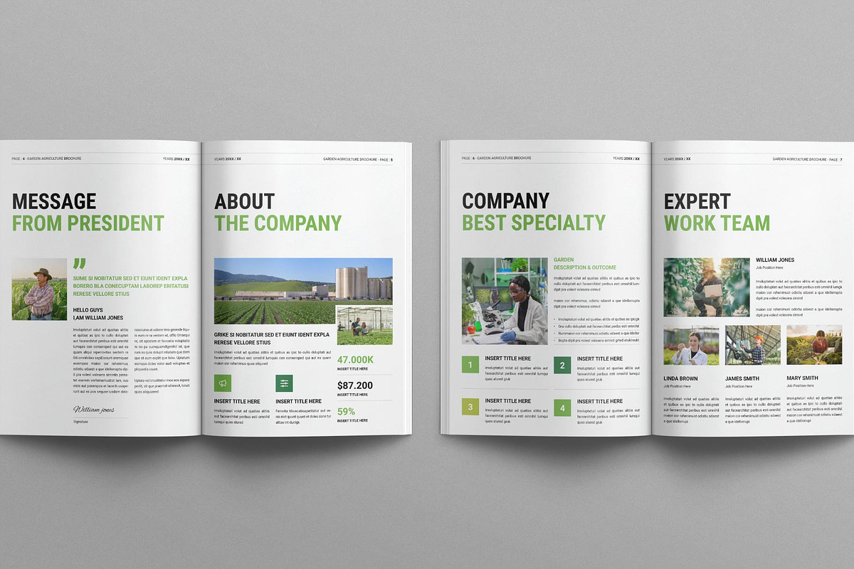 Garden Agriculture Brochure Template, a Brochure Template by E-Type (Photo 3 of 7)
