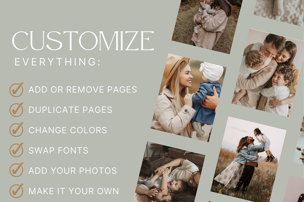 GOLD Family Price Photography Guide, a Magazine Template by Signature Edits (Photo 7 of 11)