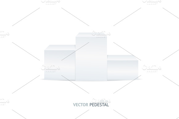 Vector White Pedestal
