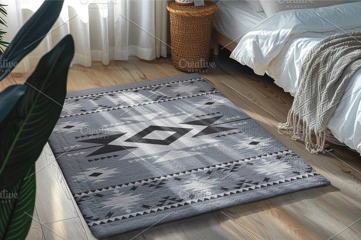Monochrome Western Aztec Tribal, a Pattern Graphic by PPEthnicDecorPattern (Photo 4 of 10)