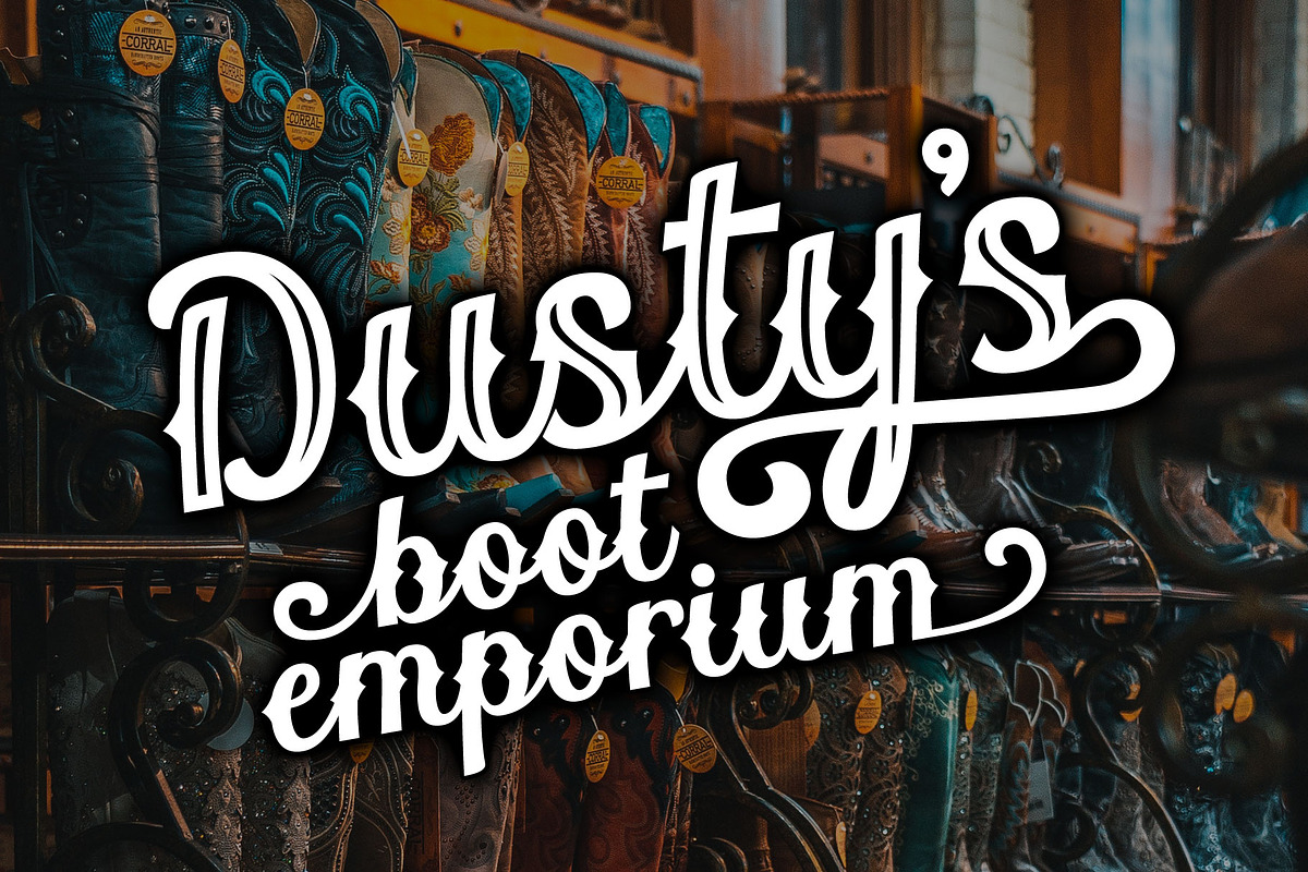 Orchid Key- a retro 4-font family preview 5