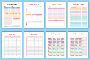 Weekly Family Planner Canva