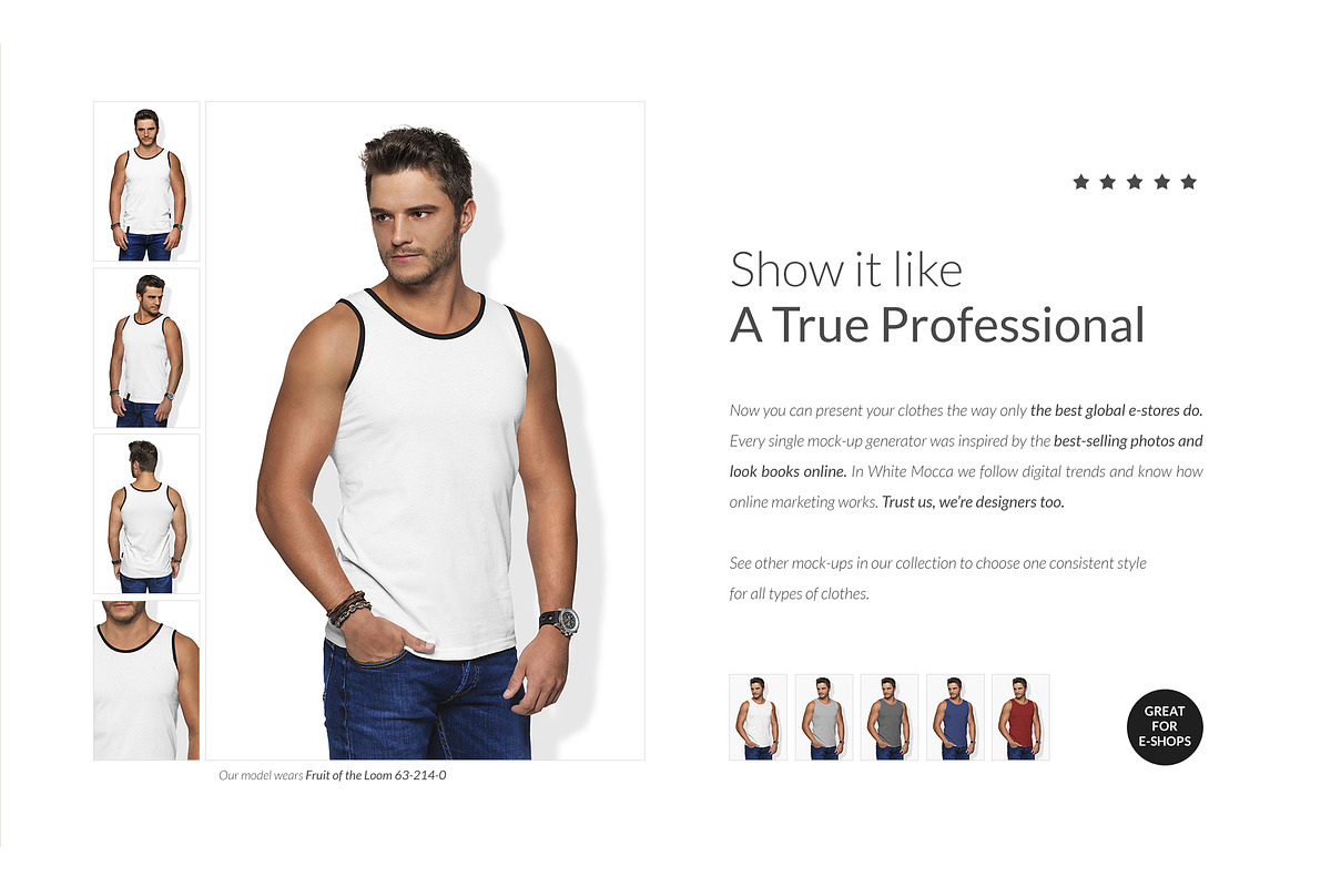 Men Tank Mock-ups Set FREE DEMO, a Books & Magazine Mockup by Apparel_Mockups (Photo 7 of 24)