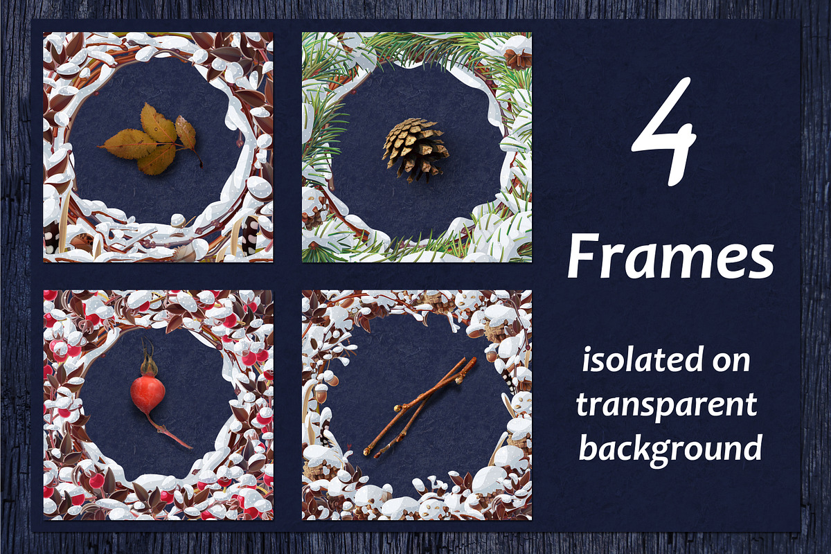 vector SET Winter Forest, an Animal Illustration by WINDmade (Photo 7 of 19)