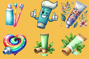 Toothpaste Clipart, an Illustration by DreamCafeArt (Thumbnail 3 of 7)
