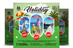 Travel Agency Flyer, a Flyer Template by AfzaalGraphics