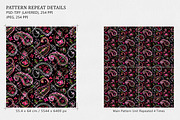 Neon Bohemian Paisley Pattern, a Pattern Graphic by Gullenda (Thumbnail 2 of 6)