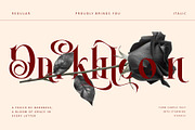 Darkbloom, a Serif Font by Letterara (Thumbnail 1 of 12)