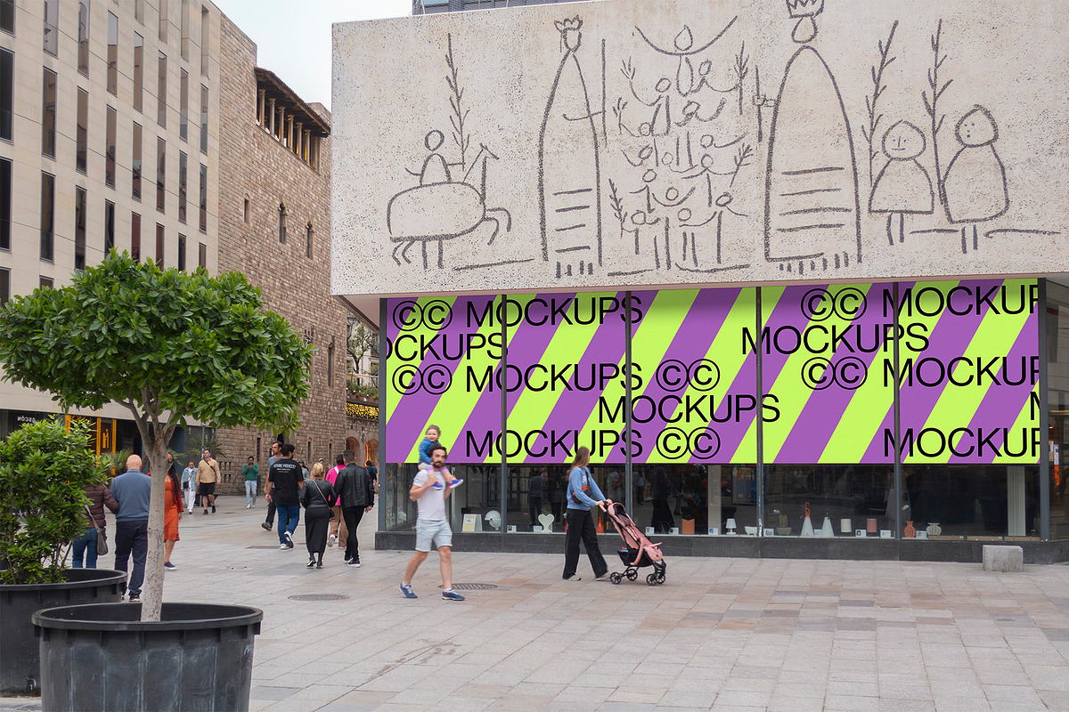 Barcelona Poster Mockup P011, an Advertising Mockup by CC Mockups (Photo 1 of 4)