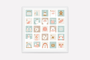 Christmas Advent Calendar Cards