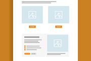 Modern Landing Page Wireframe, a Landing Page Template by MightyDesign (Thumbnail 3 of 9)