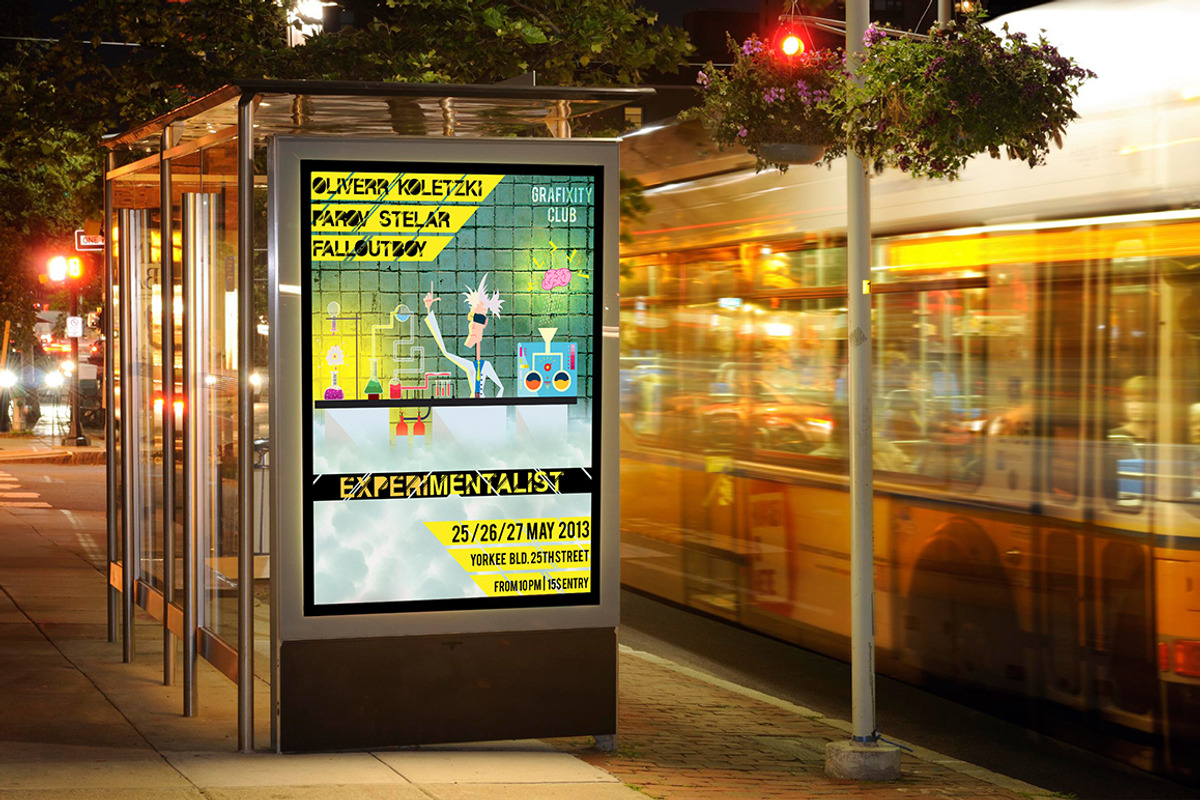 Experimentalist Psychedelic Lab, a Flyer Template by VectorBurn (Photo 4 of 5)