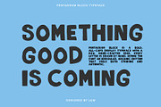 Pentagram Block - Bold display Font, a Handwritten Font by Lise & Mike–Visual Makers (Thumbnail 6 of 6)