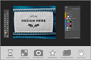 Denim Fabric Label PSD, a Product Mockup by Bruno's Shop (Thumbnail 2 of 3)