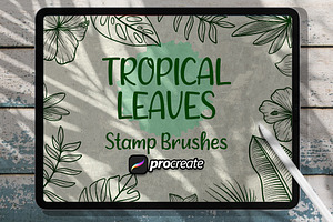 Tropical Leaves Brush